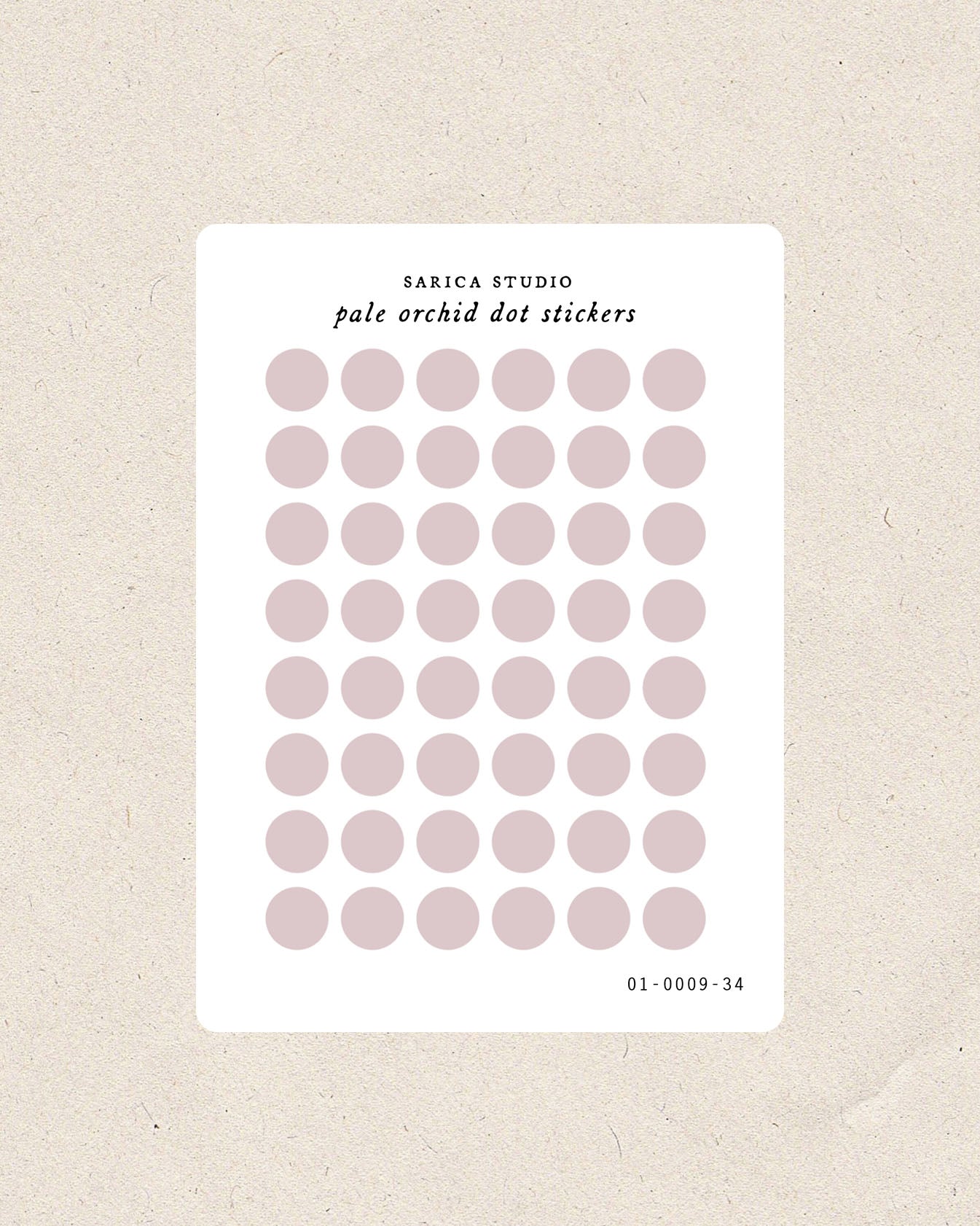 Pale Orchid Mini Dot Stickers