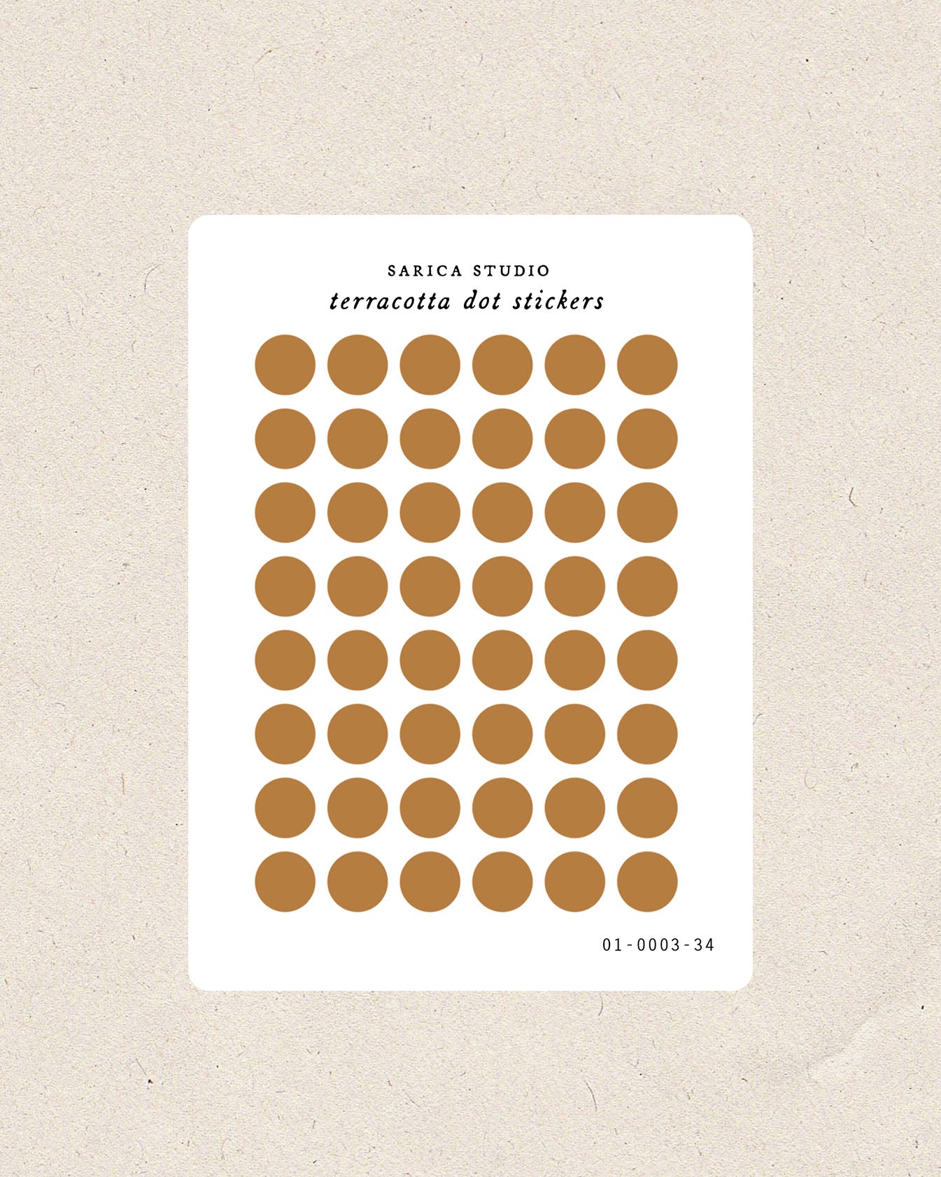 Terracotta Mini Dot Stickers