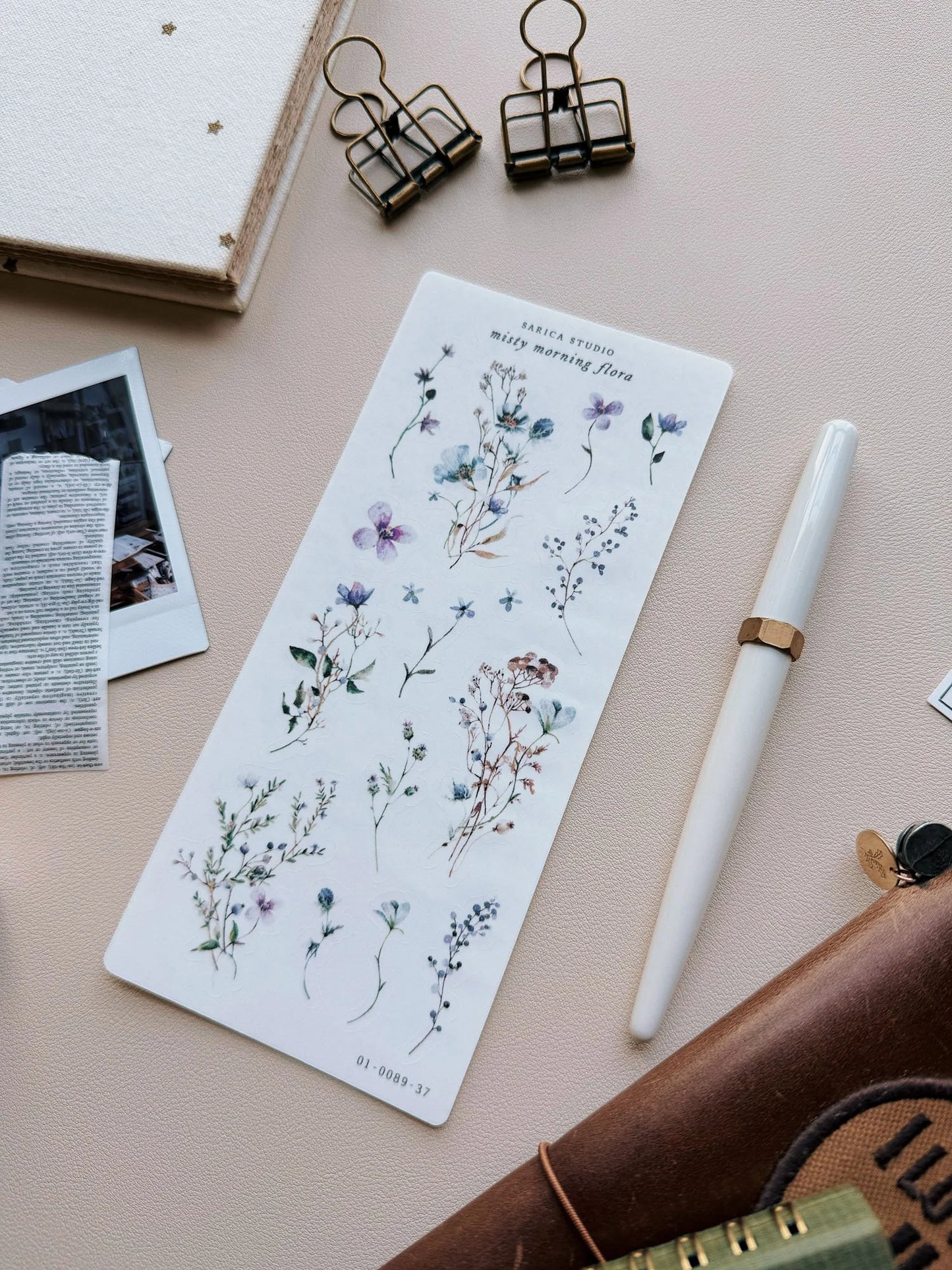 Misty Morning Flora Sticker