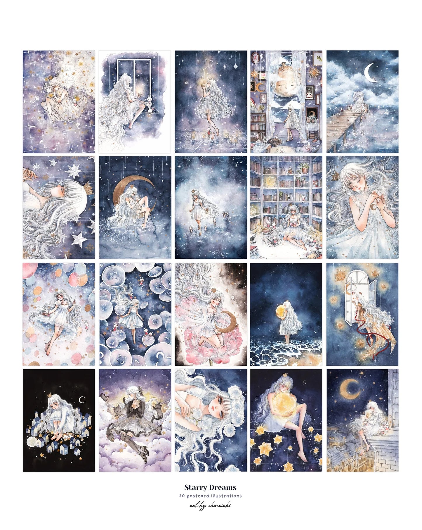 Starry Dreams: Postcard Book