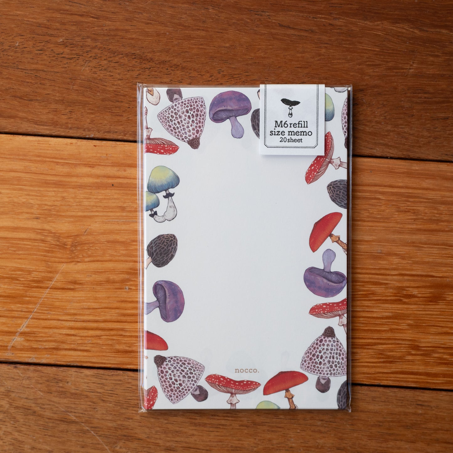 M6 Refill Size Memo - Cute Mushrooms