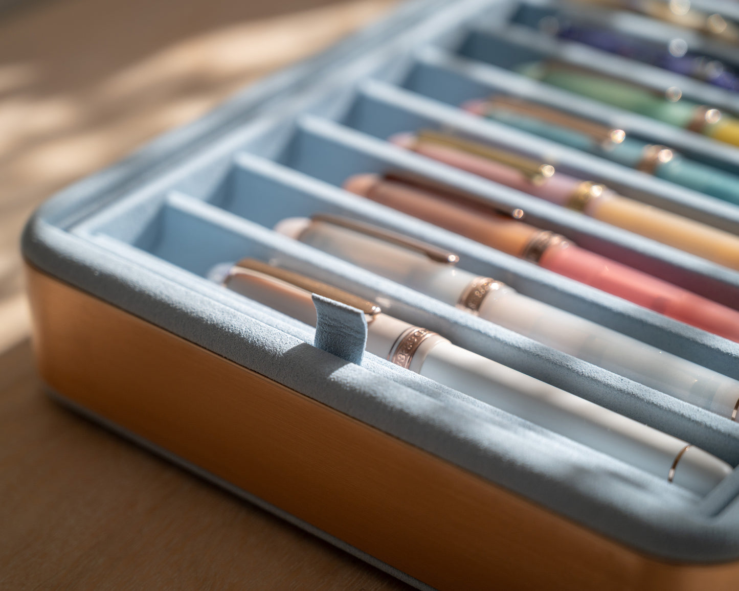 Fountain Pen Tray - Blue Hydrangea