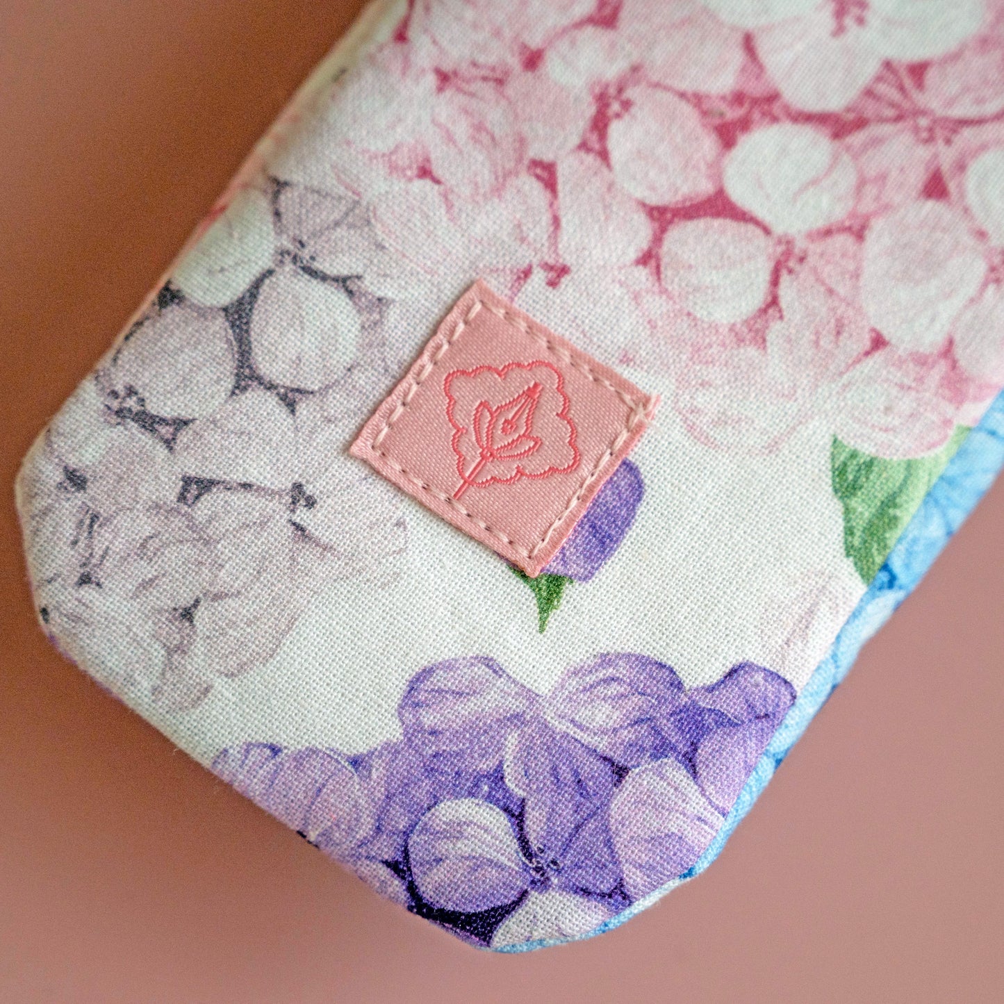 Handmade 3 Slot Four Colour Hydrangea Pen Case