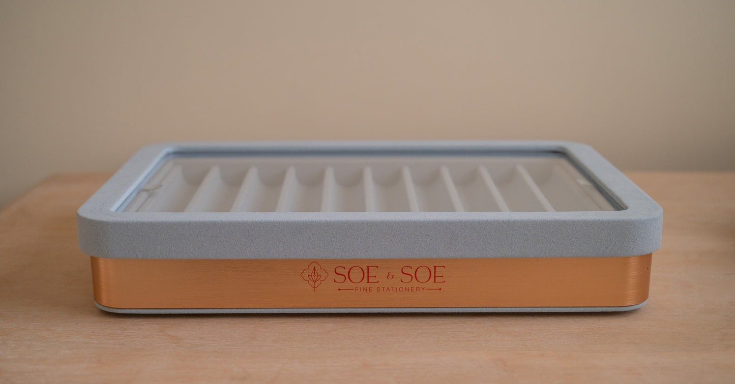 Fountain Pen Tray - Blue Hydrangea