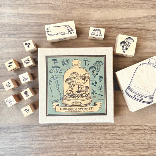 Mushroom Terrarium Stamp Set