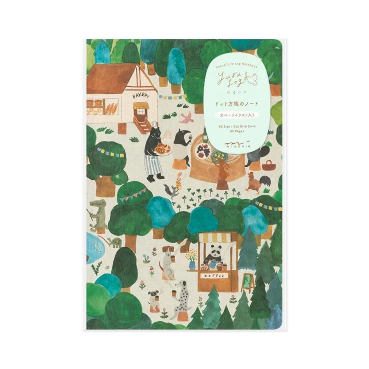 Yuru Log Notebook - Forest Animal