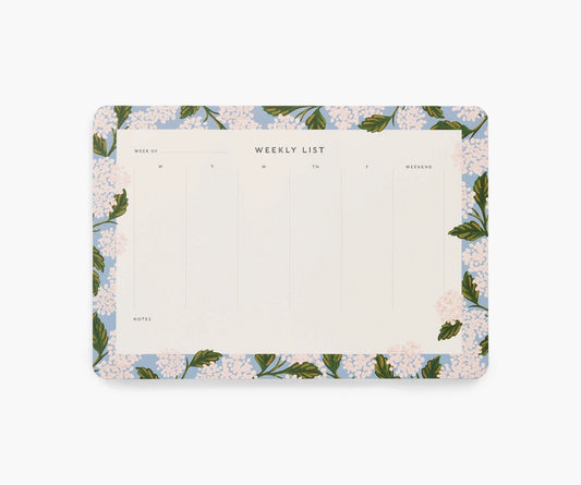 Weekly Deskpad - Hydrangea