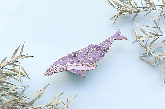 Orbital Humpback Whale (Sea Siren) Pin