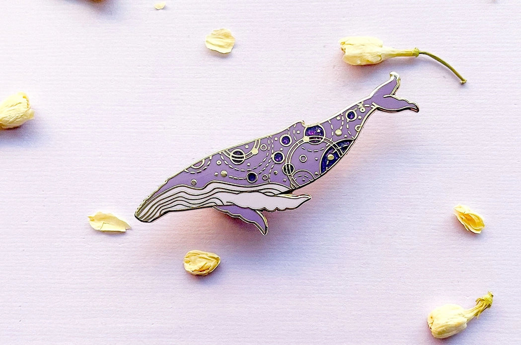 Orbital Humpback Whale (Sea Siren) Pin