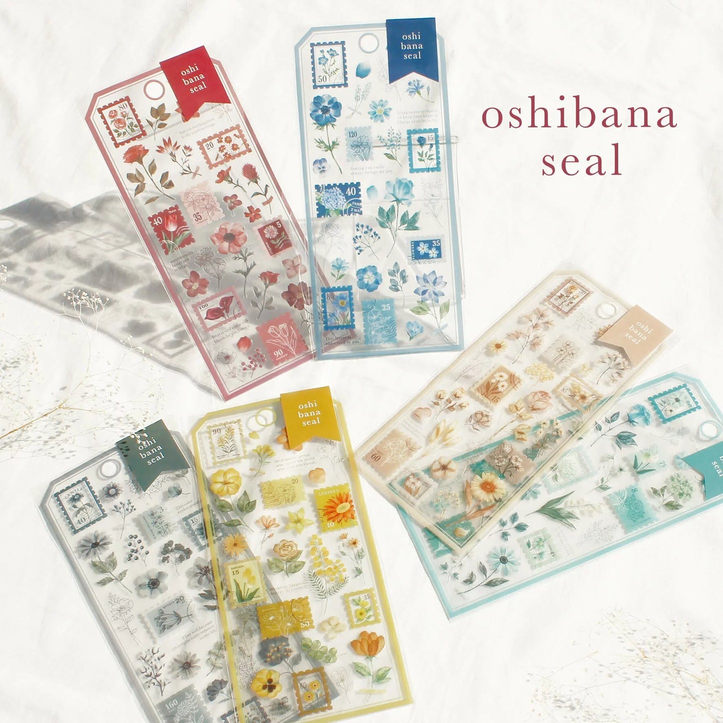 Oshibana Stickers - Ivory