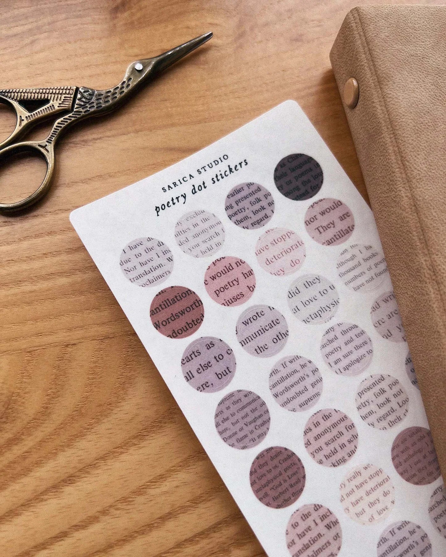 Poetry Dot Sticker