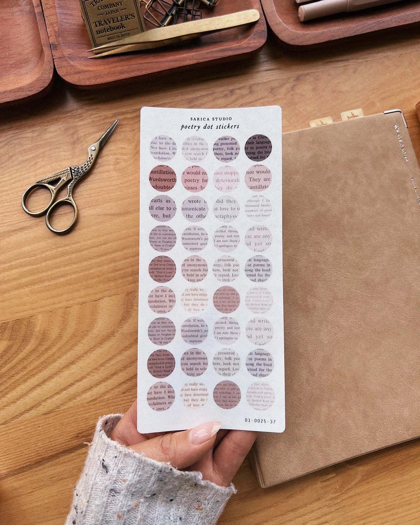 Poetry Dot Sticker