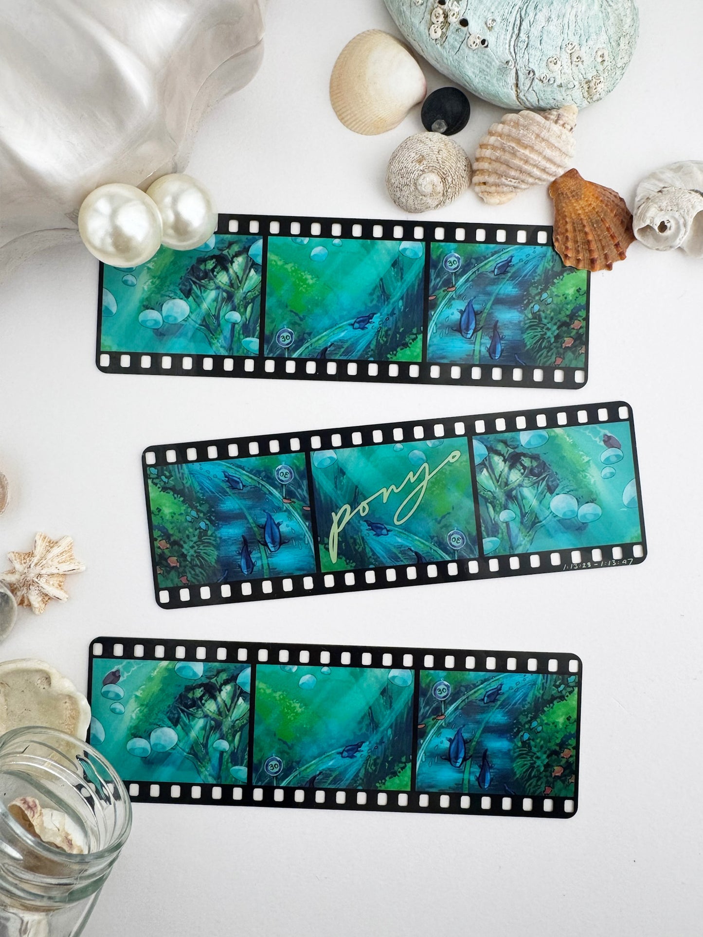 Ghibli Movie Reel Bookmarks - Underwater