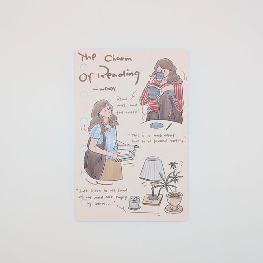The Charm of Reading - M6/A7 organiser dividers
