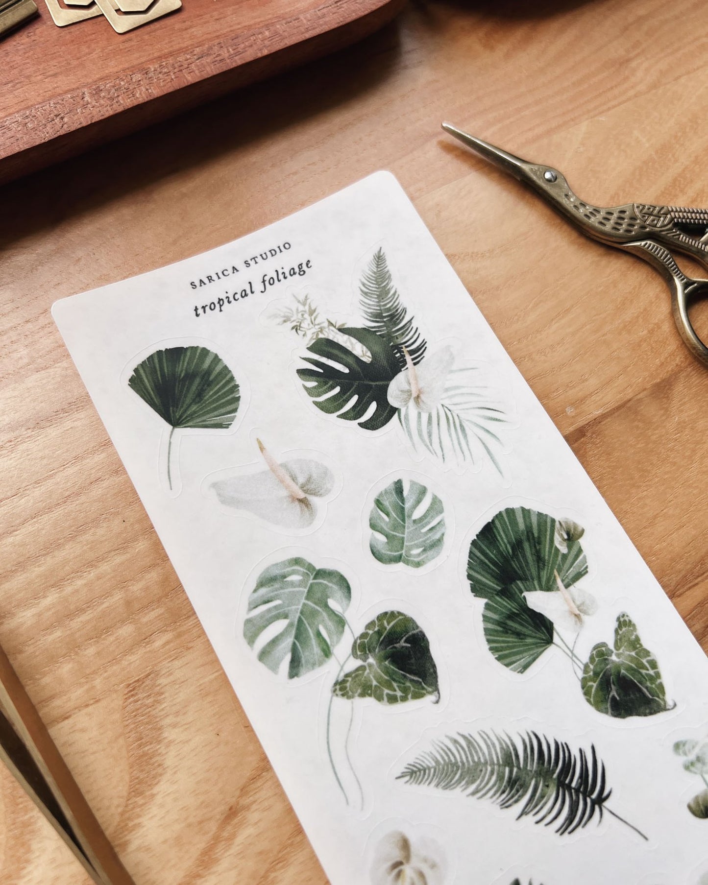 Tropical Foliage Stickers