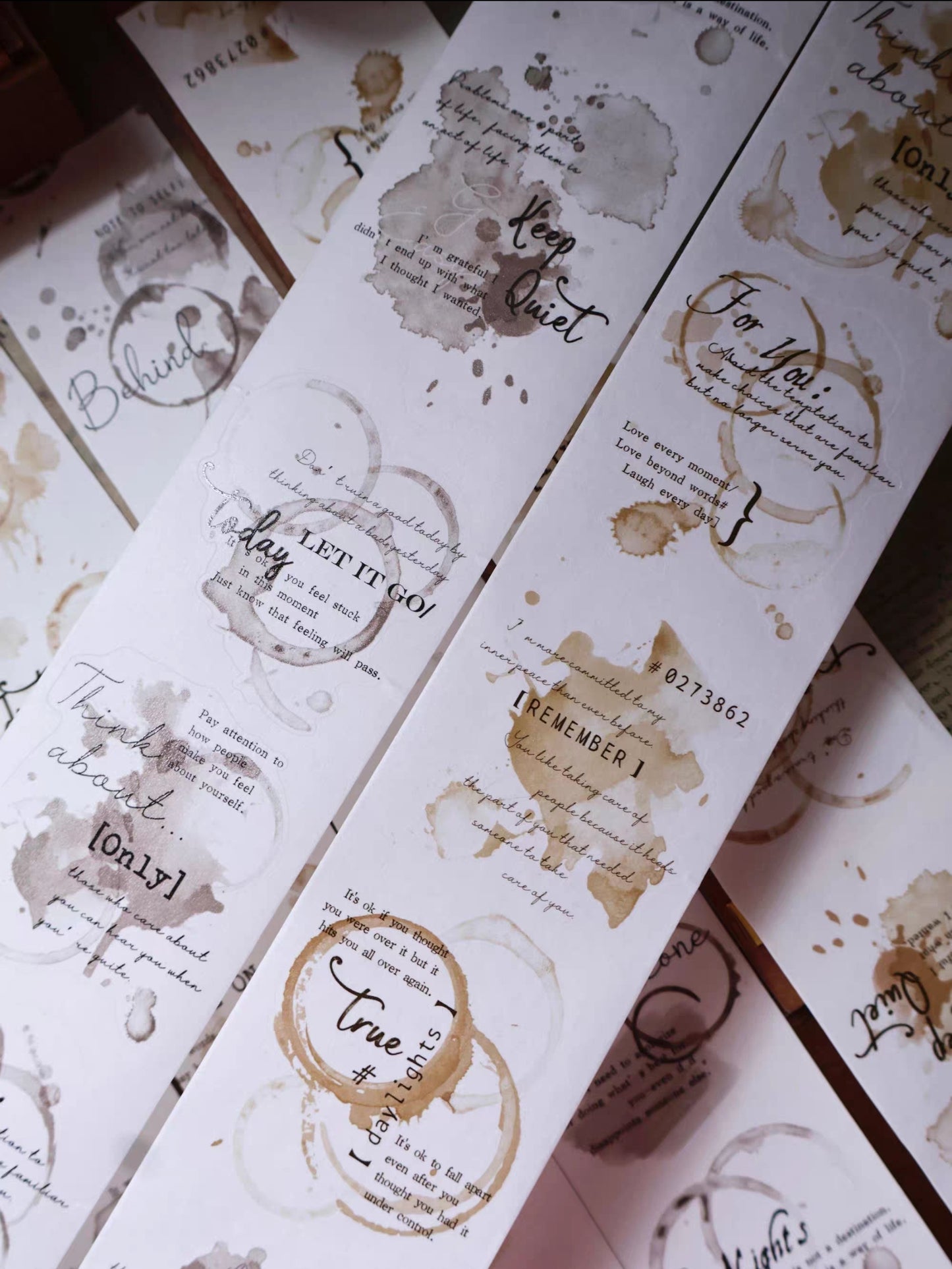 Coffee Stain Kiss-Cut Washi Tape