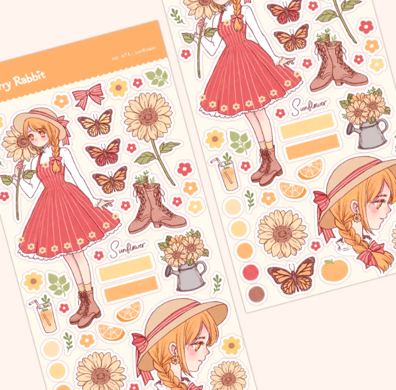 Sunflower Sticker Sheet