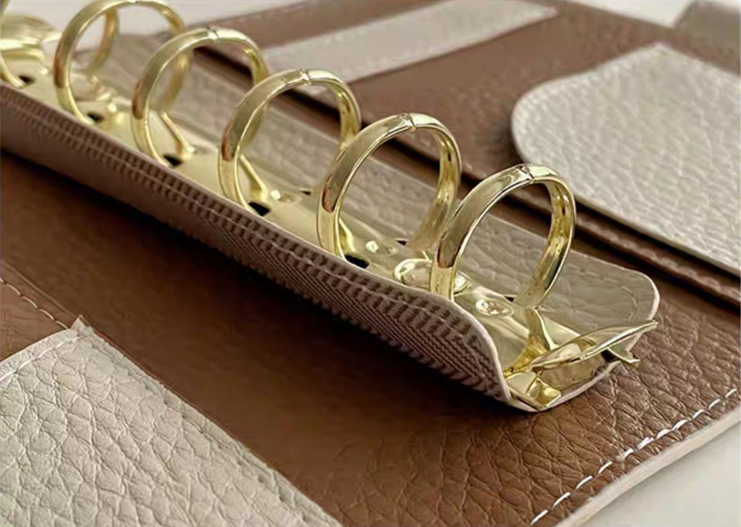 A7 / M6 Pocket Organiser - Sage Green & Dark Brown