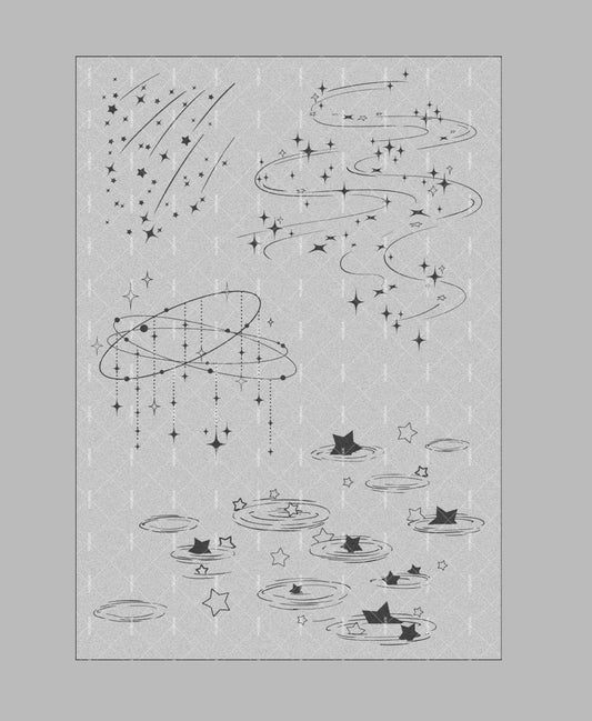 Star Rain Clear Stamp