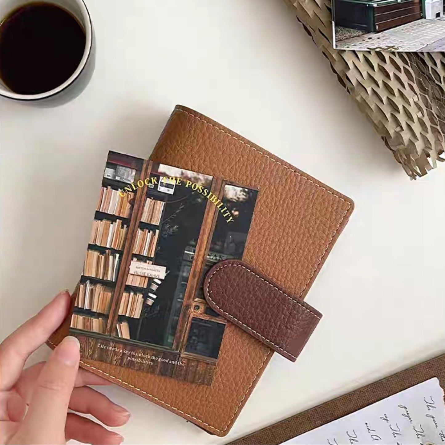 A7 / M6 Pocket Organiser - Brown & Coffee Brown