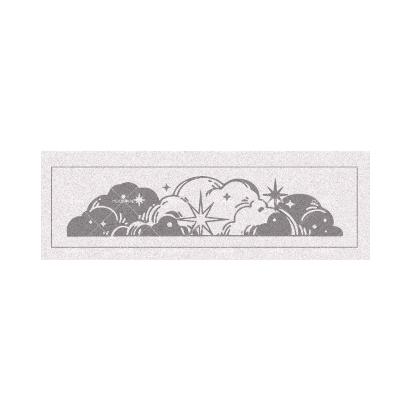 Mini Wooden Stamp - Stars and Cloud