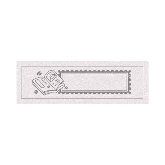 Mini Wooden Stamp - Reading Bookmark