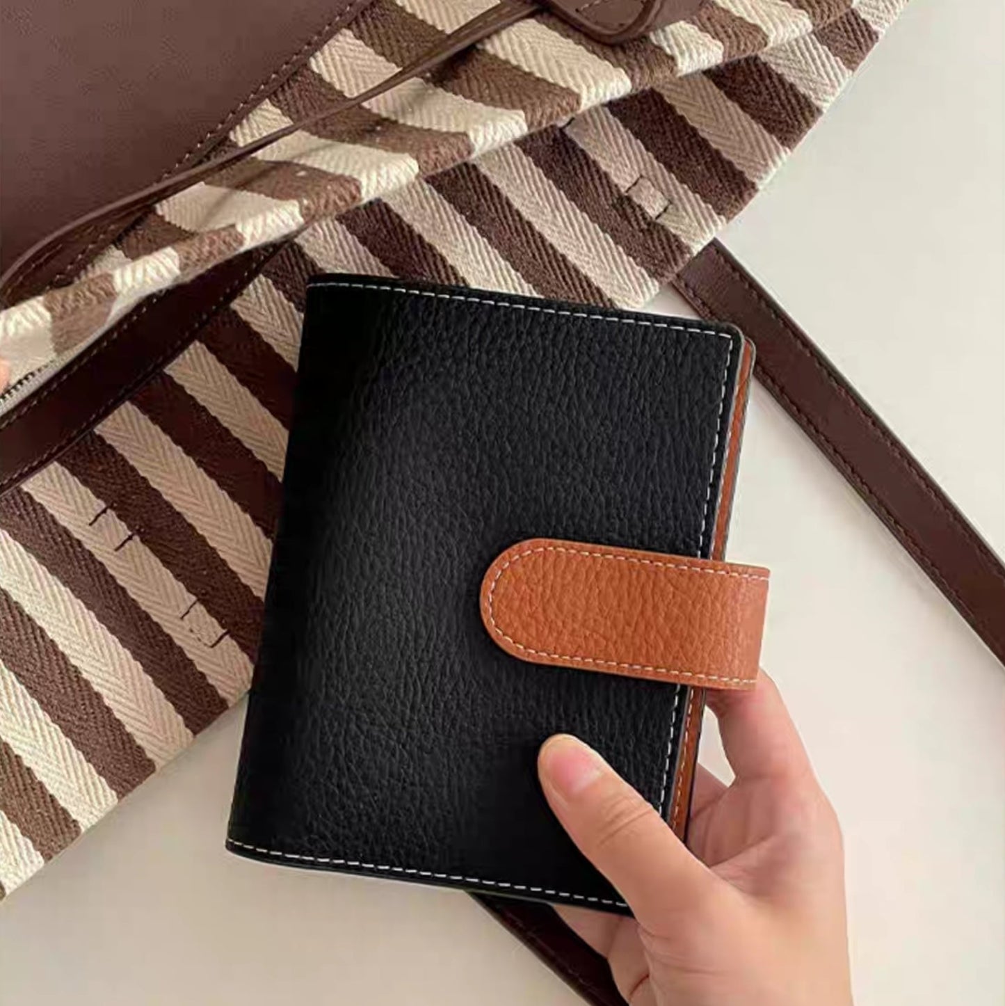 A7 / M6 Pocket Organiser - Black & Brown