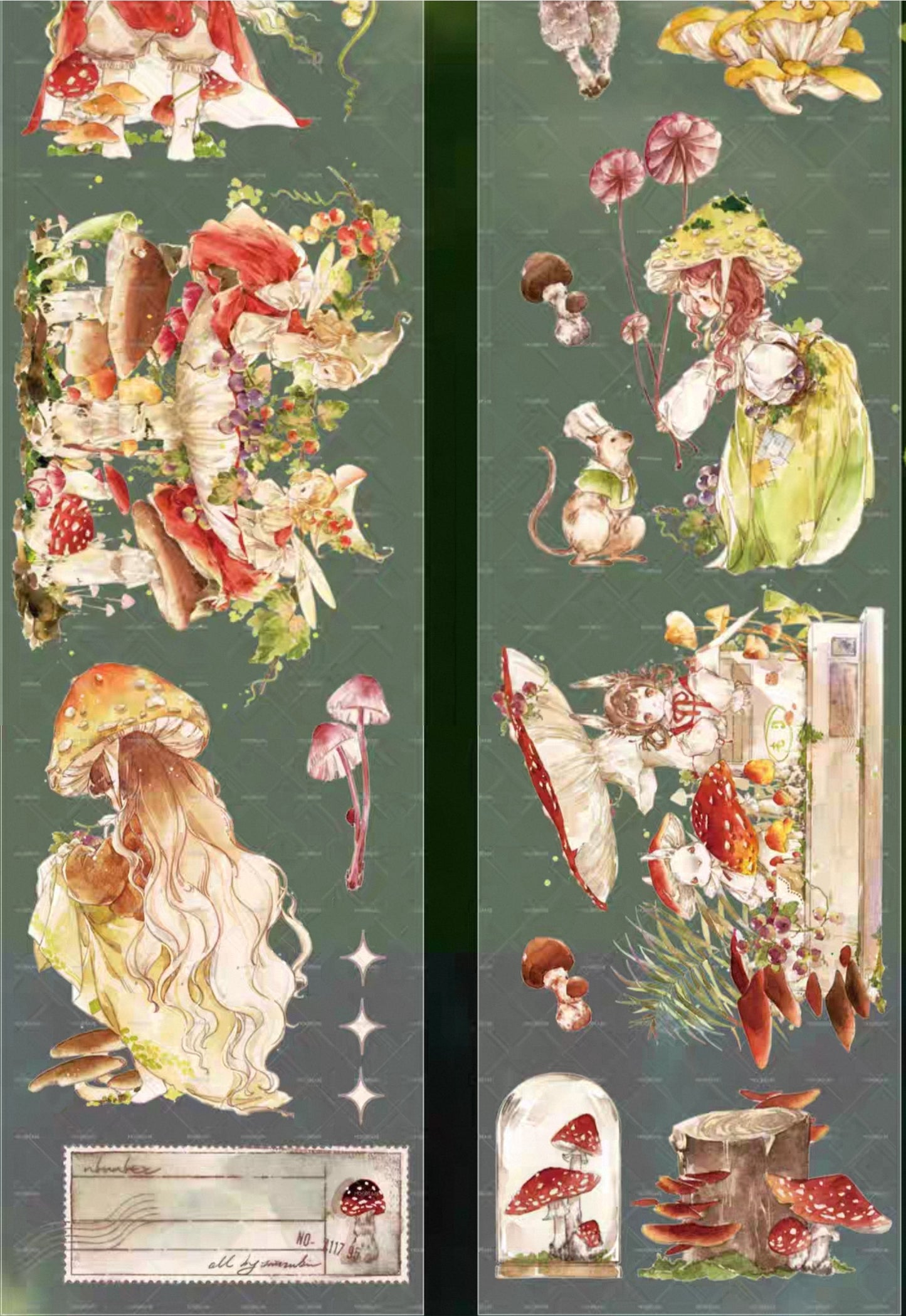 Mushroom Adventure PET Tape