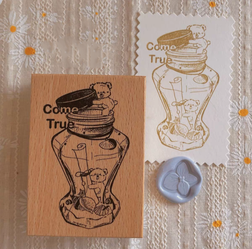 Teddy's Wishing Bottle Stamp