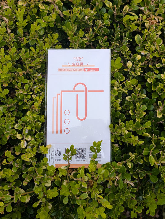 Crena Spark Organisers Refill Blank - A5 Slim/ TN Regular