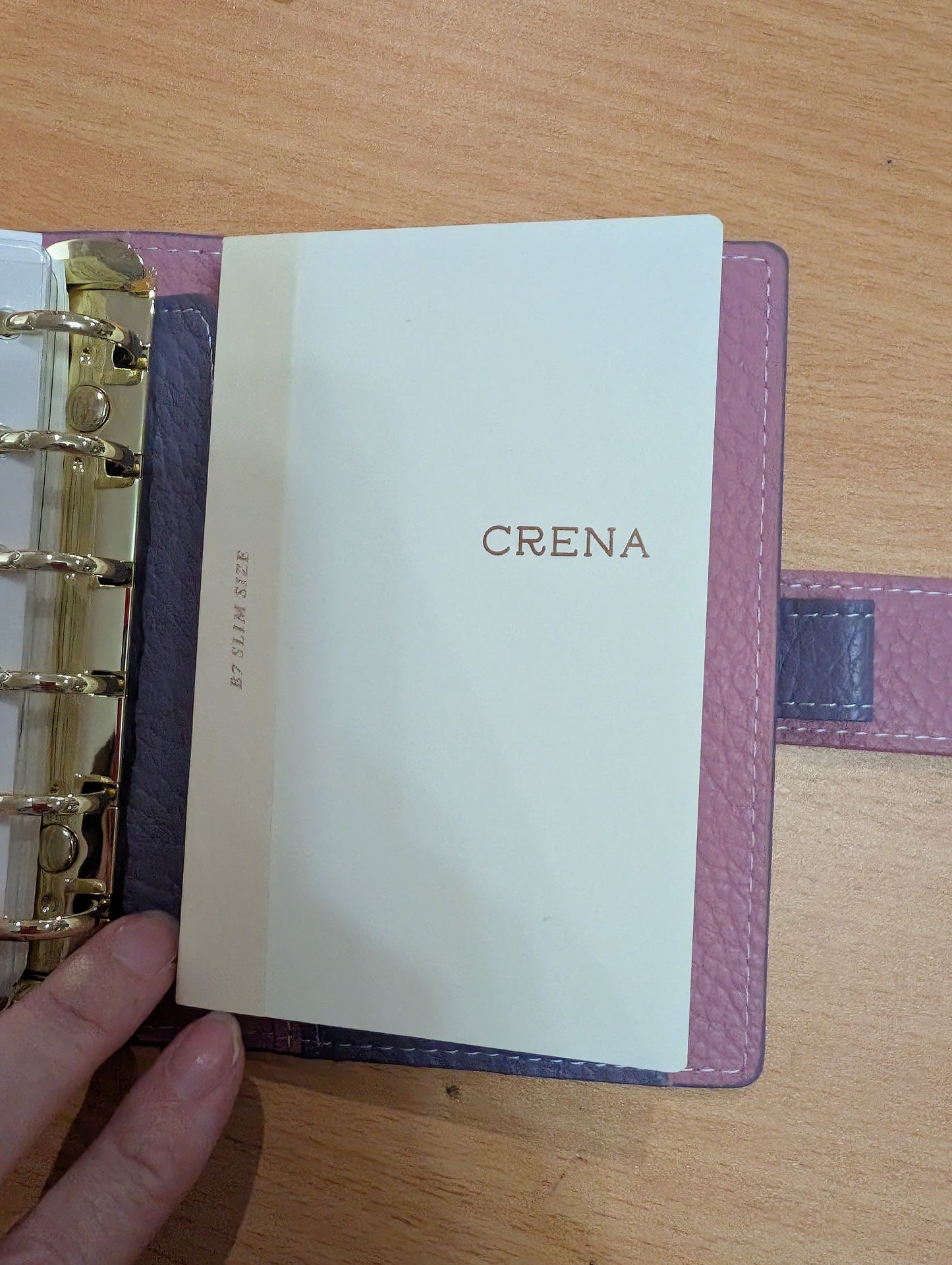 Crena Snowfall Lights B7 Slim Notebook - 4mm Grid (384 pages)