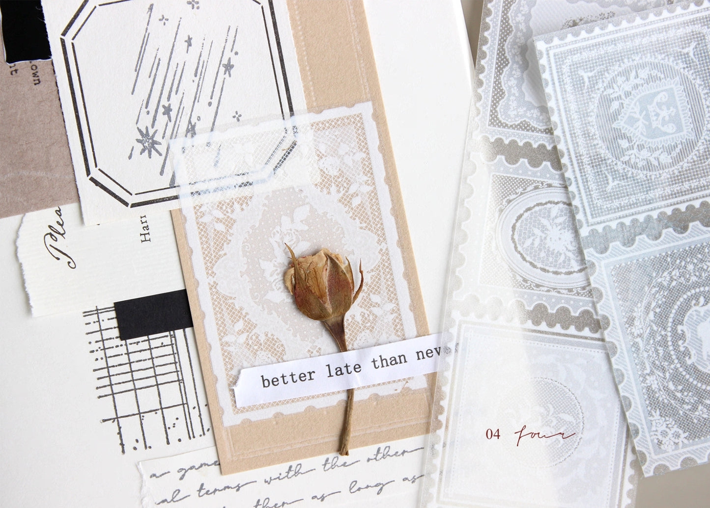 Memory Stamp Frosted PET Tape