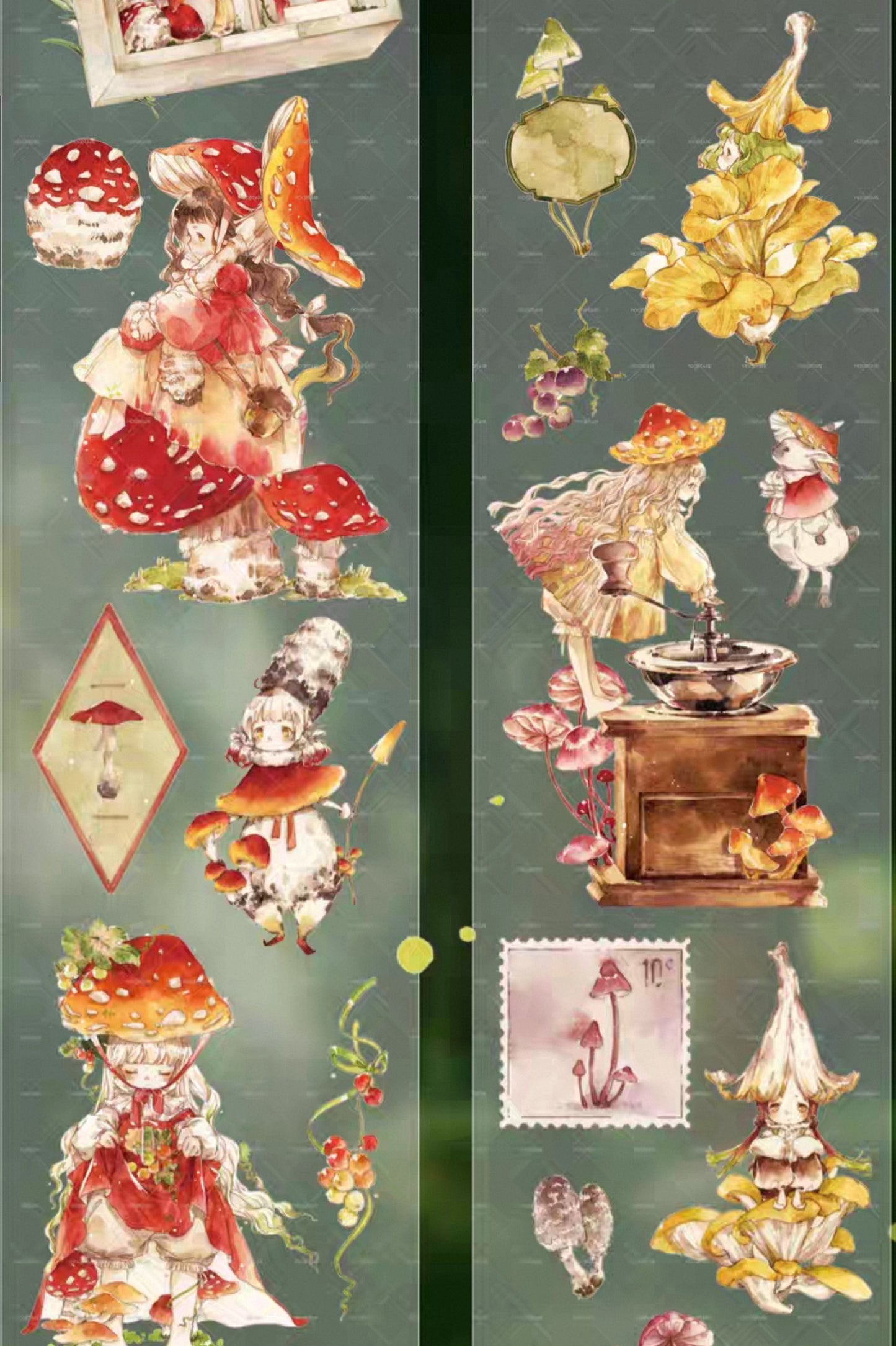 Mushroom Adventure PET Tape