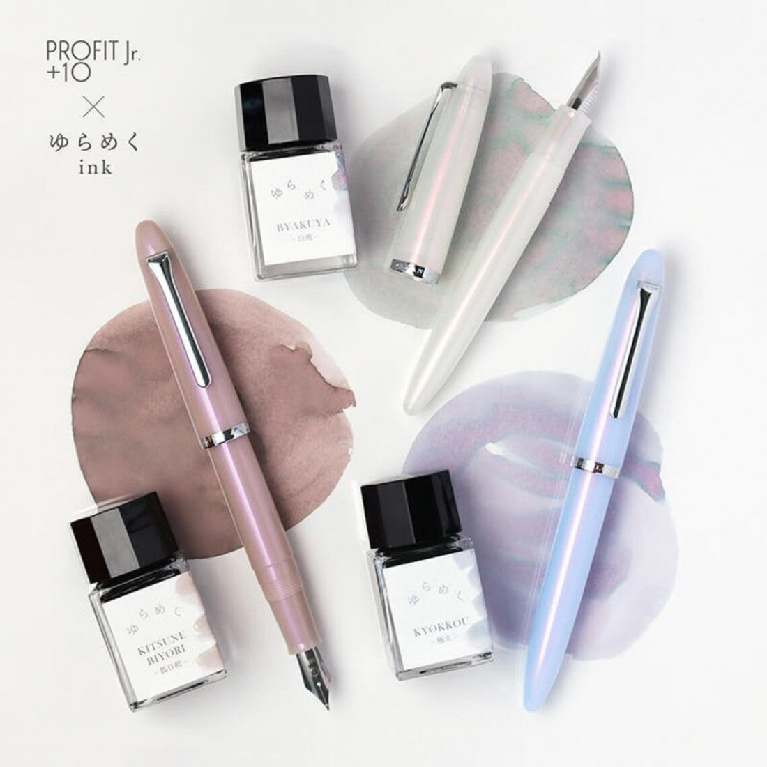 Sailor Profit Junior +10 Yurameku Fountain Pen & Ink Set - Byakuya