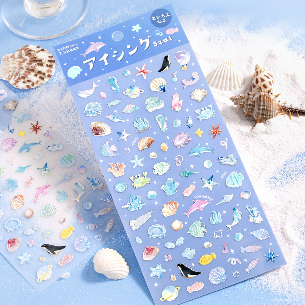 Sea Creatures in Space Pop-Up Stickers