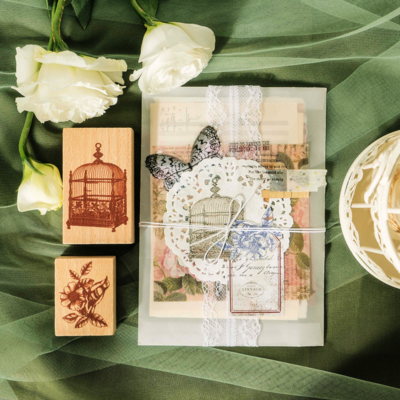 Enchanted Secret Garden Wooden Stamp