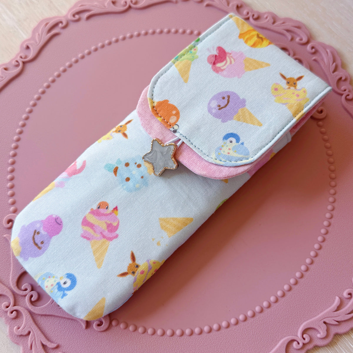 Handmade 3 Slot Gelato Pokemon Pen Case