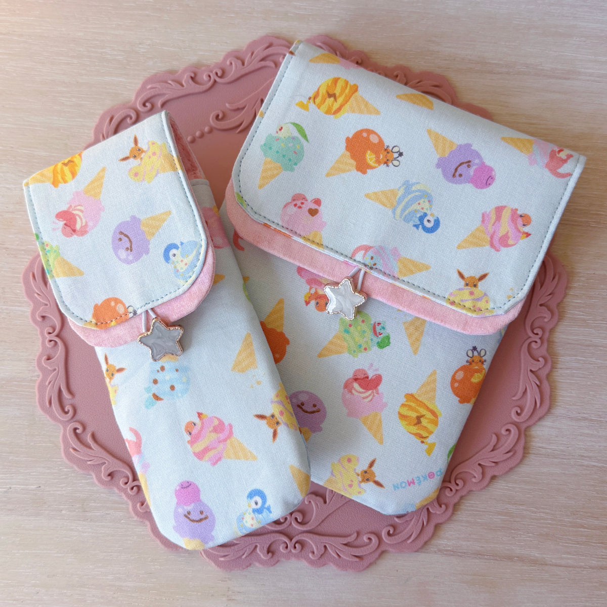 Handmade 3 Slot Gelato Pokemon Pen Case