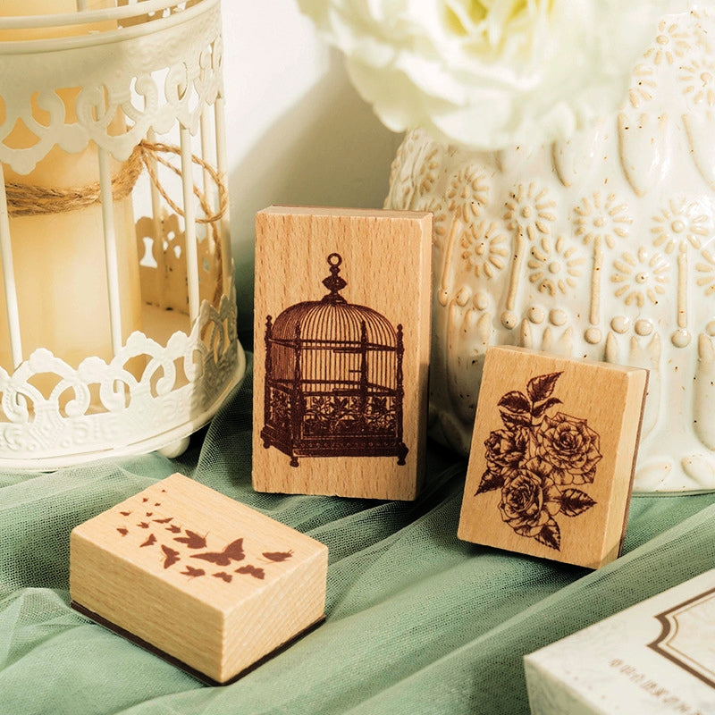 Enchanted Secret Garden Wooden Stamp