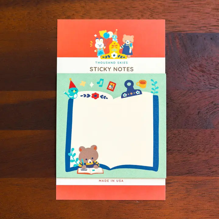 Journaling Bear Sticky Notes