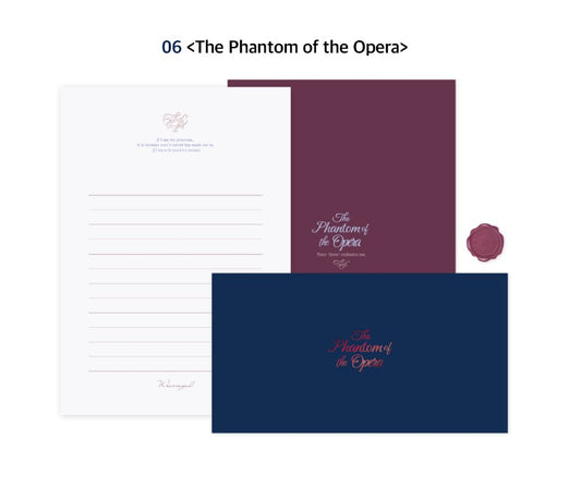 World Literature Letter Set - The Phantom of the Opera (5 sets)