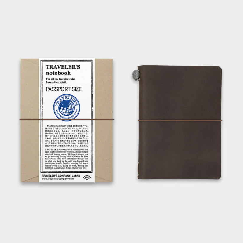 Traveler's Notebook Starter Kit Passport Size - Brown