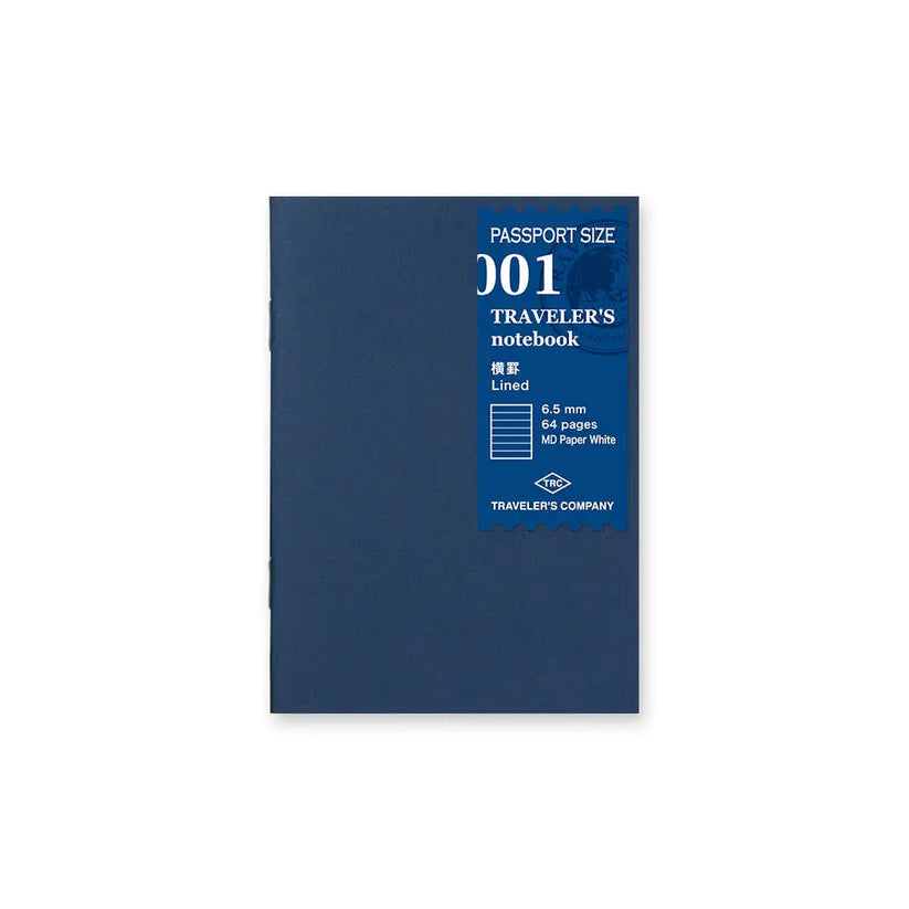 Traveler's Notebook Passport Insert - 001 Lined