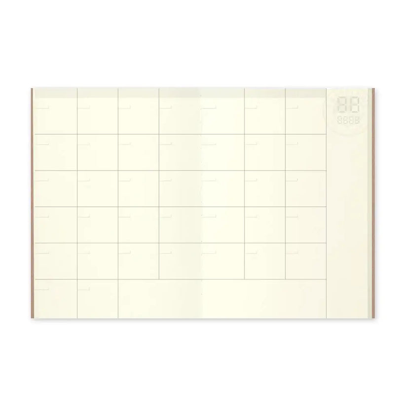 Traveler's Notebook Passport Insert - 006 Free Diary (Monthly)