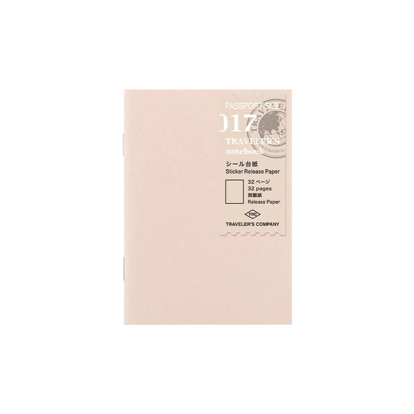 Traveler's Notebook Passport Insert - 017 Sticker Release Paper