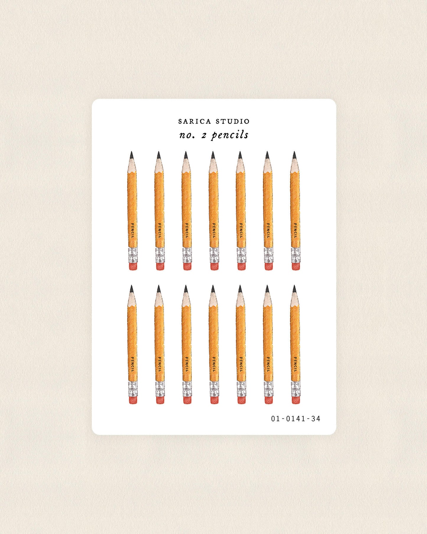 No.2 Pencils Sticker