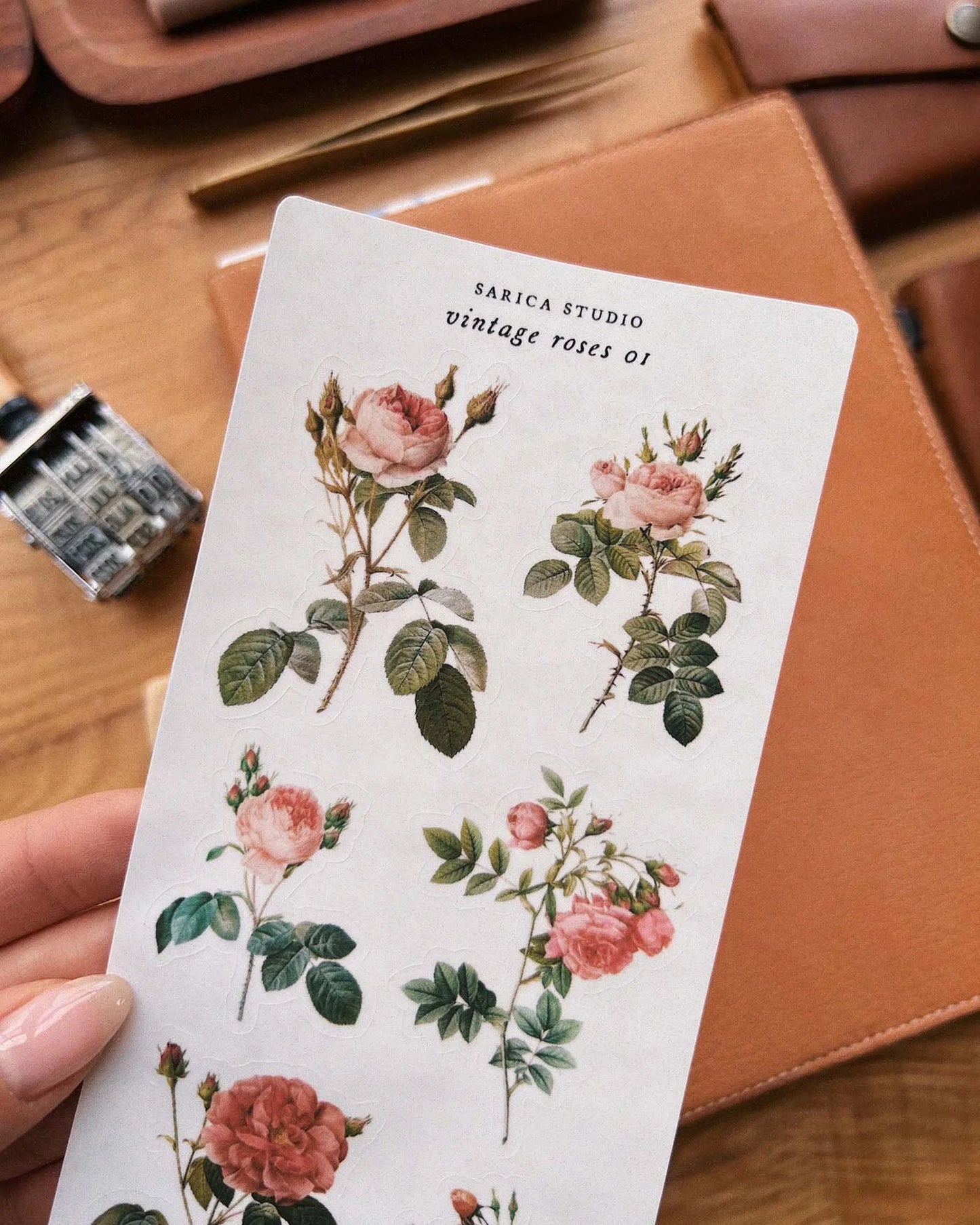 Vintage Roses 01 Sticker by Sarica Studio