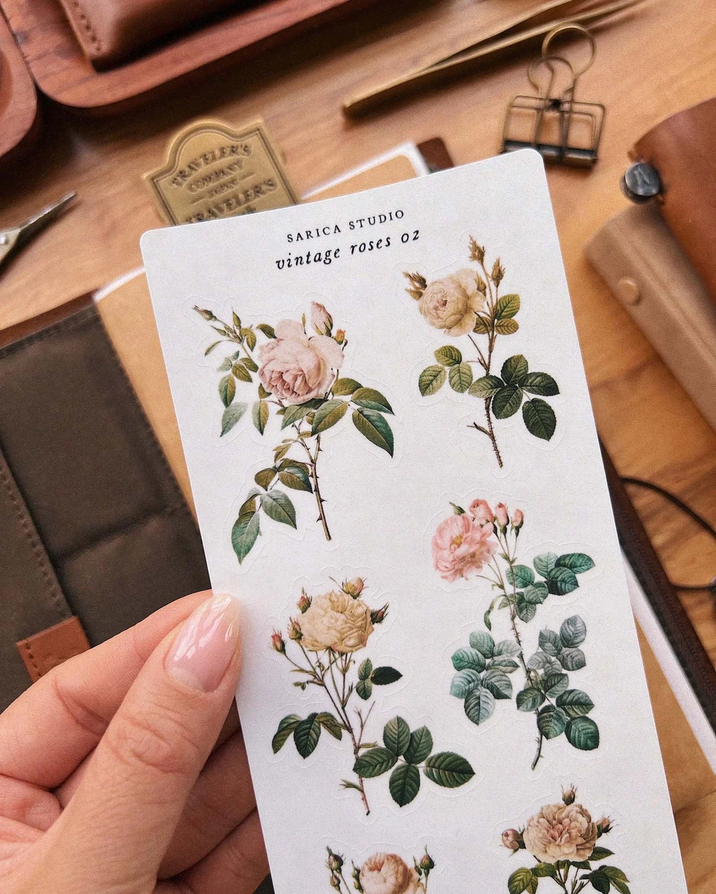 Vintage Roses 02 Sticker by Sarica Studio