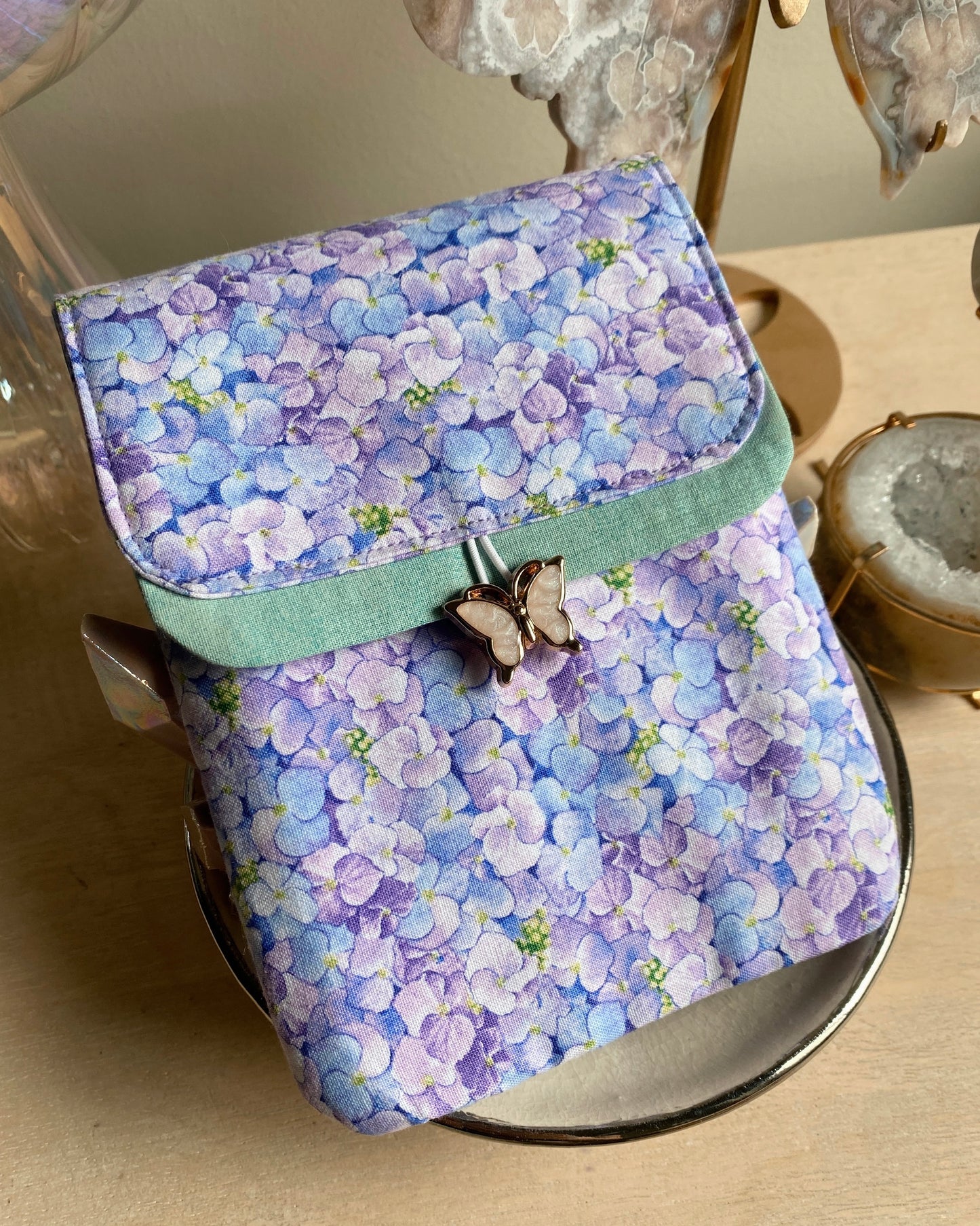 Handmade Endless Summer Hydrangeas 6 Slot Large Pen Case