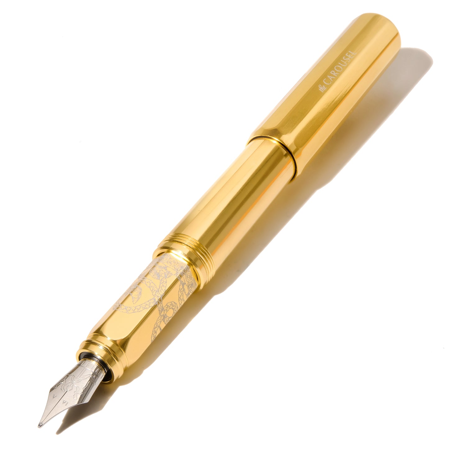 Limited Edition | Aluminum Carousel Fountain Pen - Plaited Gold Tress